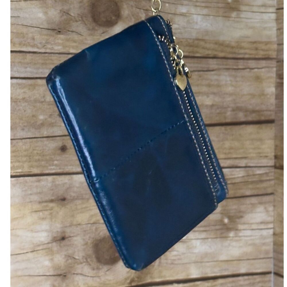 SMALL LEATHER MINIMALIST COMPACT FUNCTIONAL KEYCHAIN POUCH ZIPPER CARD WALLET